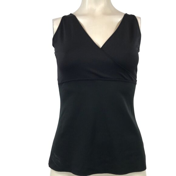 SPANX BY SARA BLAKELY - WOMENS LARGE - BLACK SLEEVELESS V NECK SHAPER TANK - Picture 1 of 5